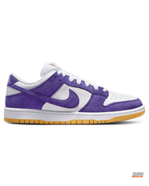 NK Suede Perforated Toe Skate Trainer Purple White Gum #purplewhitegum