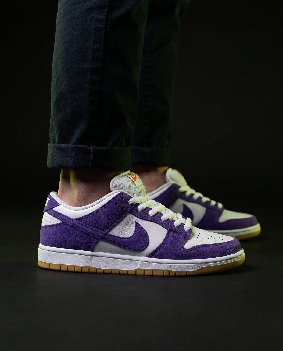 NK Suede Perforated Toe Skate Trainer