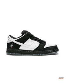 NK Suede Pigeon-Patch Skate Trainer Black White #blackwhite