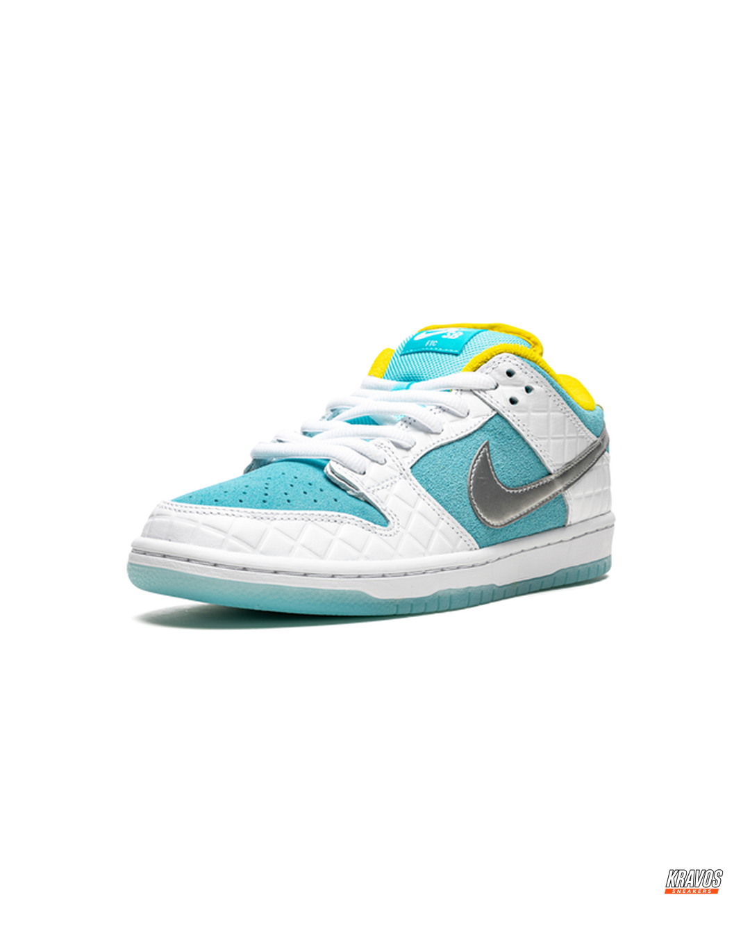 NK Suede Quilted Panel Skate Low