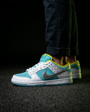 NK Suede Quilted Panel Skate Low