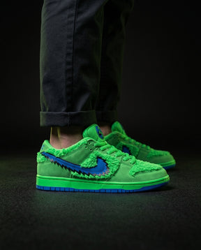NK Suede Shearling Overlay Skate Low