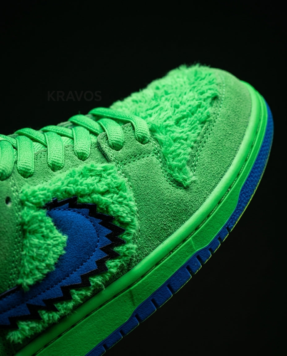 NK Suede Shearling Overlay Skate Low