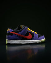 NK Suede Speckled-Sole Skate Trainer Purple Black Red