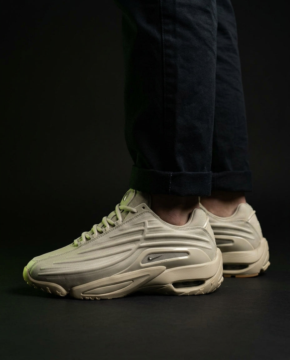 NK Synthetic Ribbed Chunky Trainer Khaki Gum
