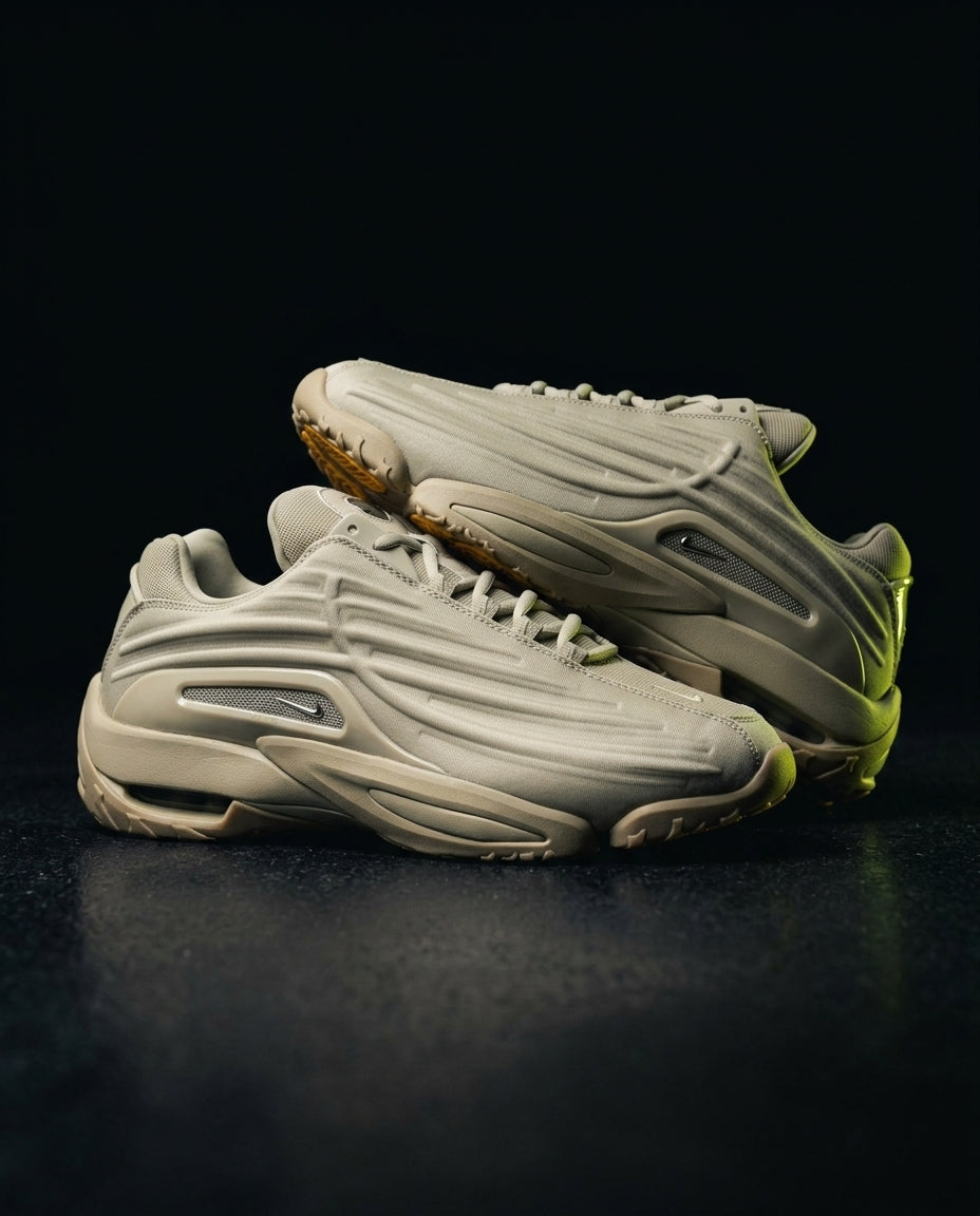 NK Synthetic Ribbed Chunky Trainer Khaki Gum