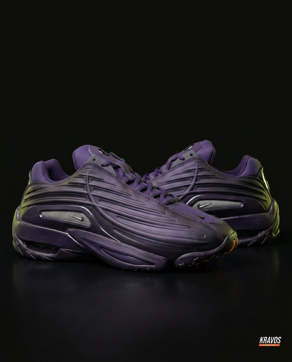 NK Synthetic Ribbed Chunky Trainer Purple Black