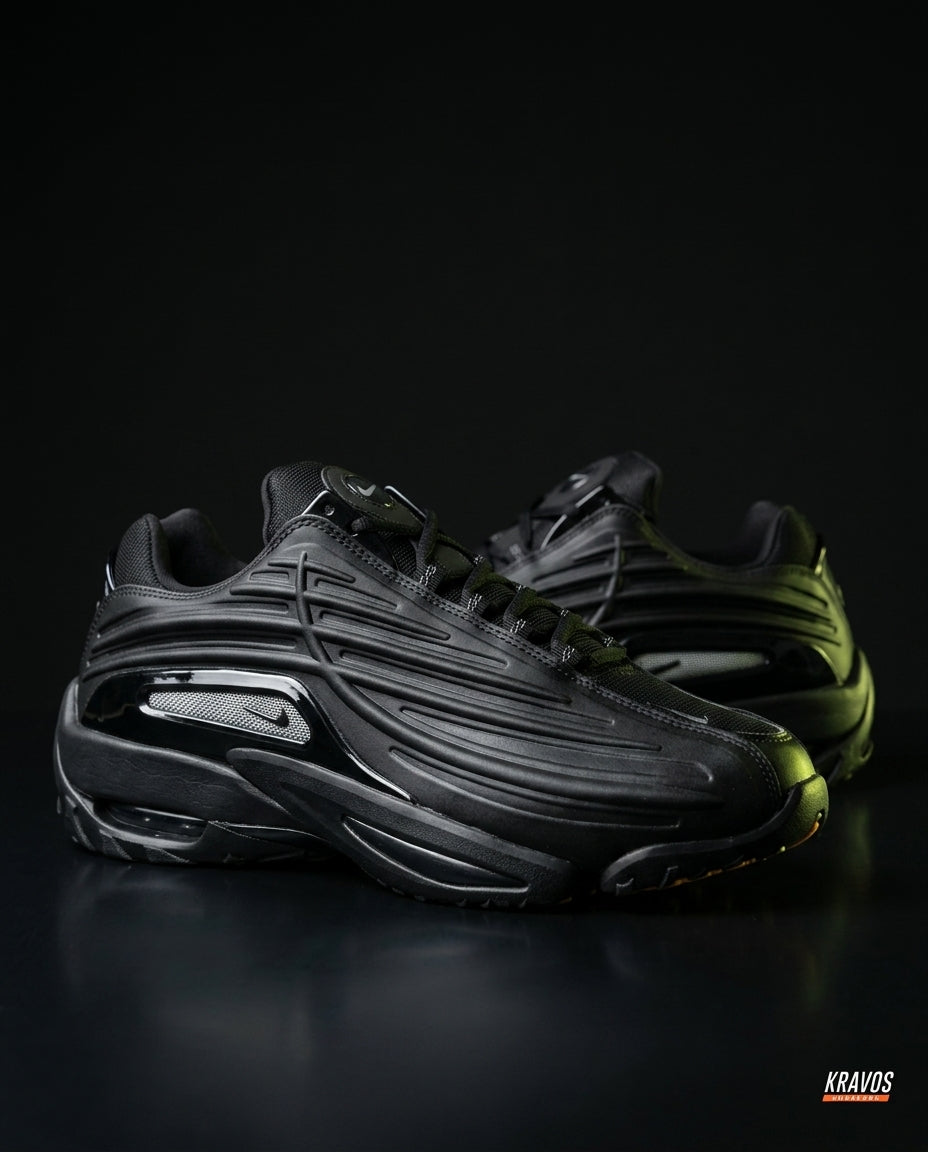 NK Synthetic Ribbed Chunky Trainer Triple Black
