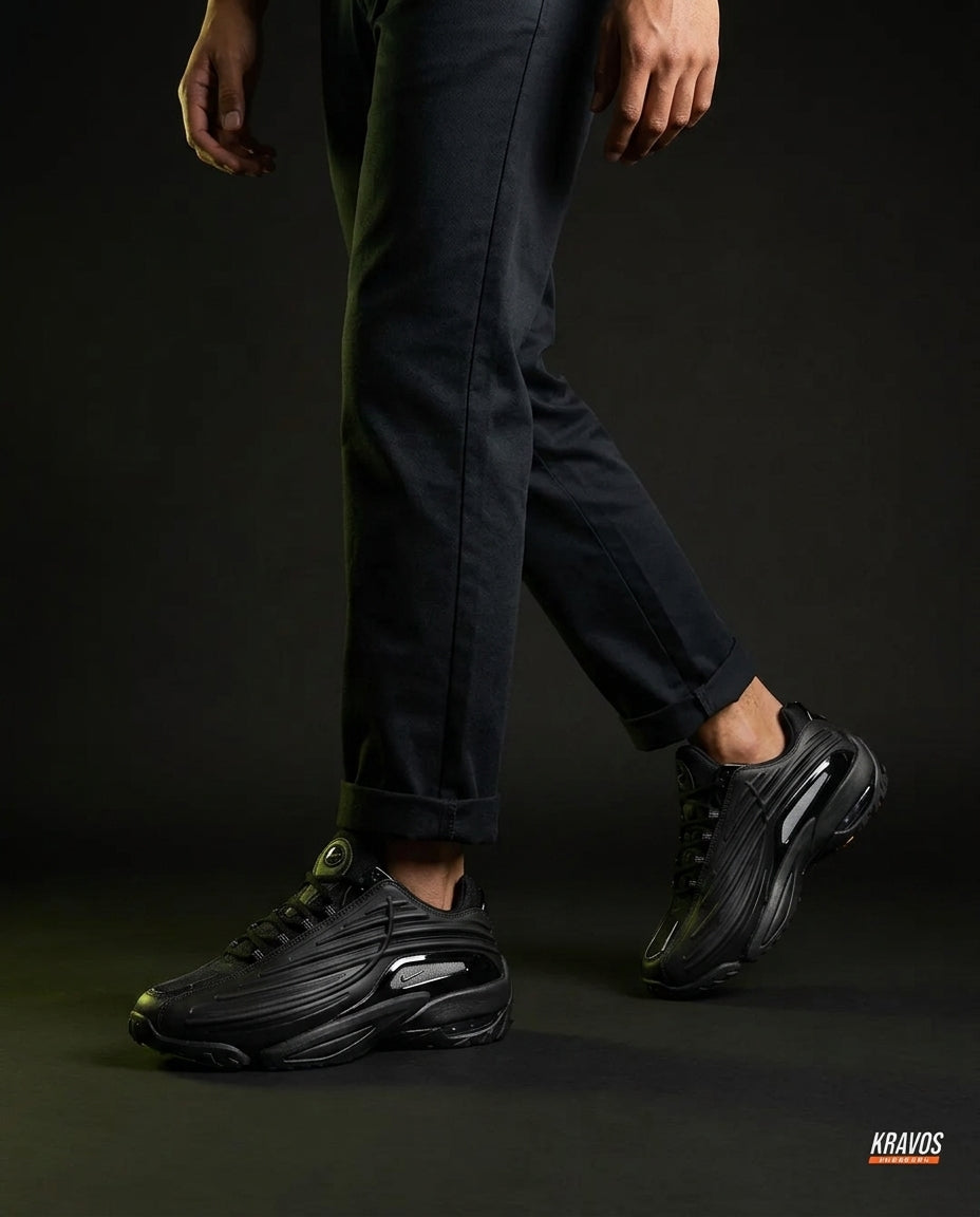 NK Synthetic Ribbed Chunky Trainer Triple Black