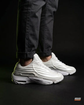 NK Synthetic Ribbed Chunky Trainer White Grey