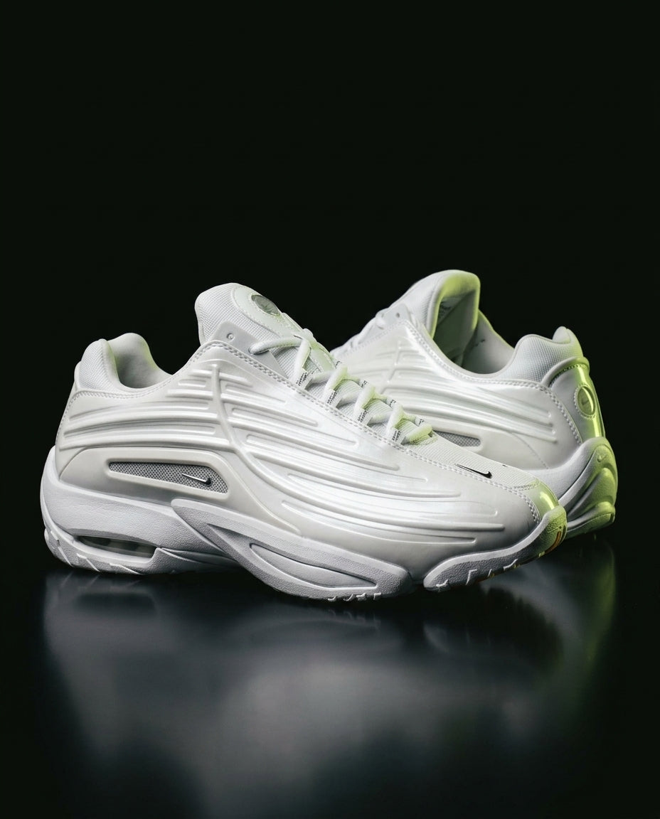 NK Synthetic Ribbed Chunky Trainer White Grey