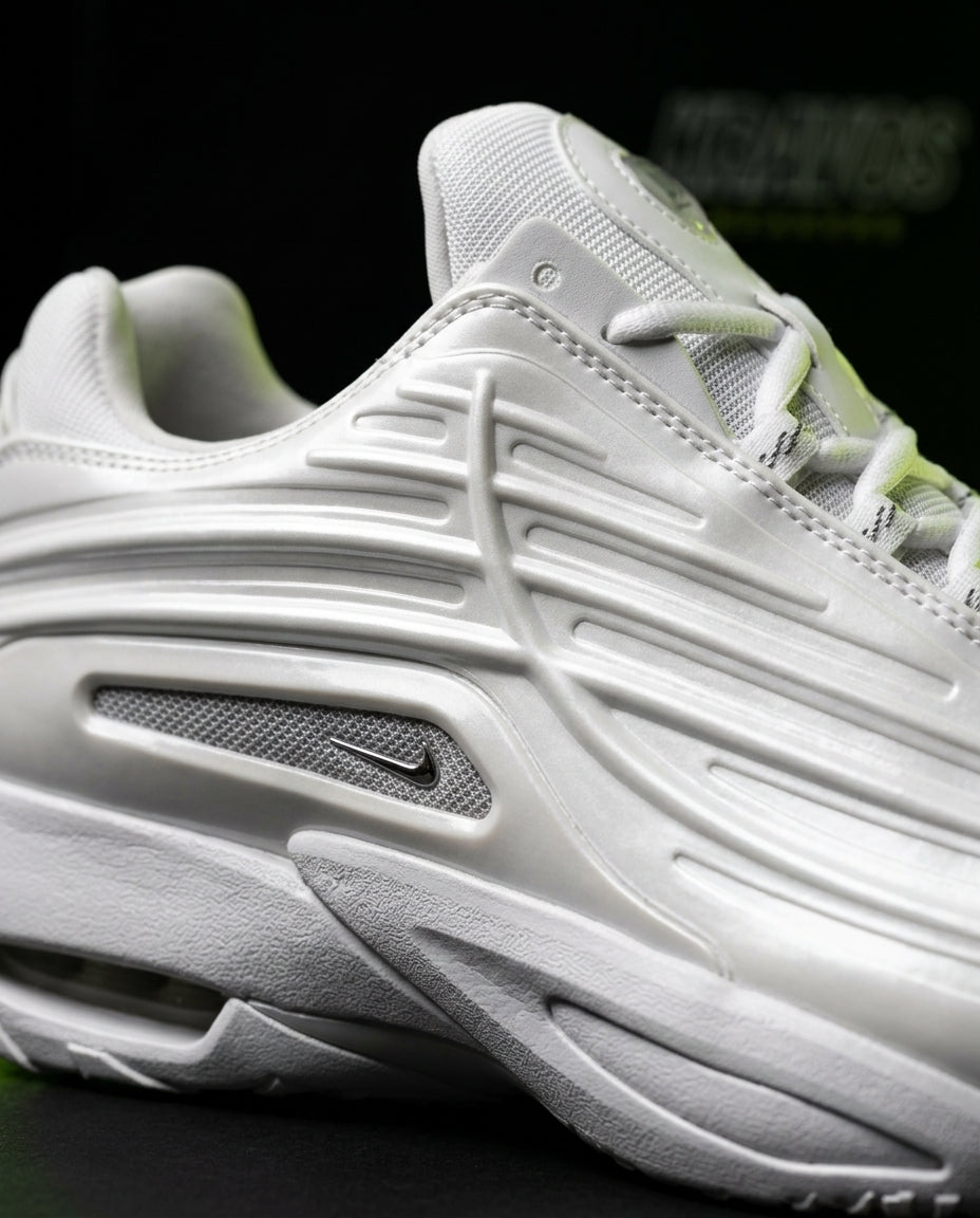 NK Synthetic Ribbed Chunky Trainer White Grey