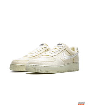 NK Woven Canvas Frayed-Swoosh Trainer