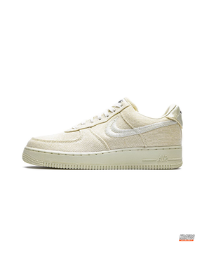 NK Woven Canvas Frayed-Swoosh Trainer