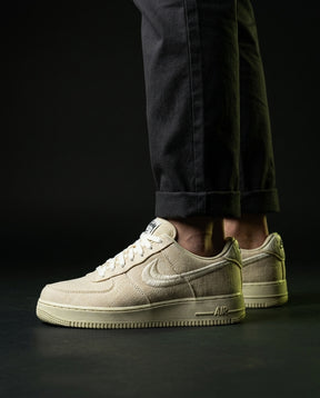 NK Woven Canvas Frayed-Swoosh Trainer