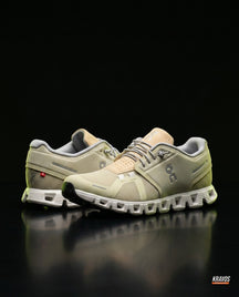 ON 5 Mesh CloudTec Running Trainer Sand Cream