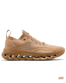 ON Knit Wave-Sole Running Trainer Tan Gum #tangum