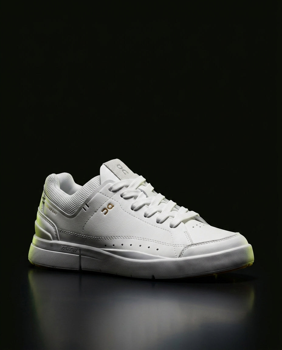 ON Leather Gum-Sole Court Trainer