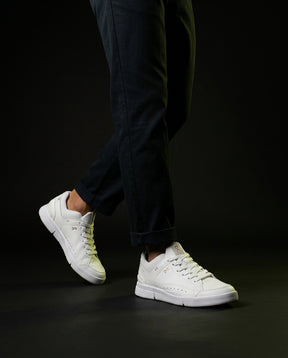 ON Leather Gum-Sole Court Trainer