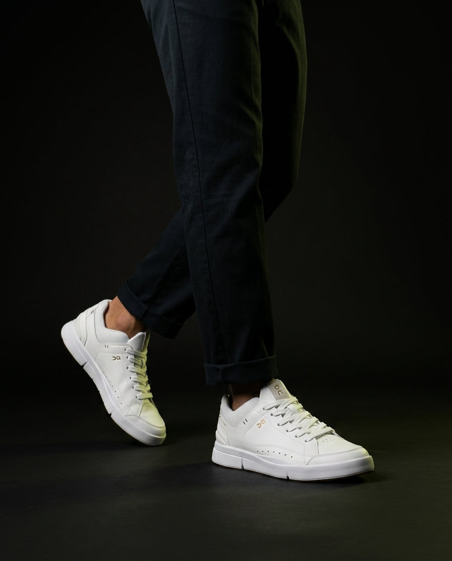 ON Leather Gum-Sole Court Trainer