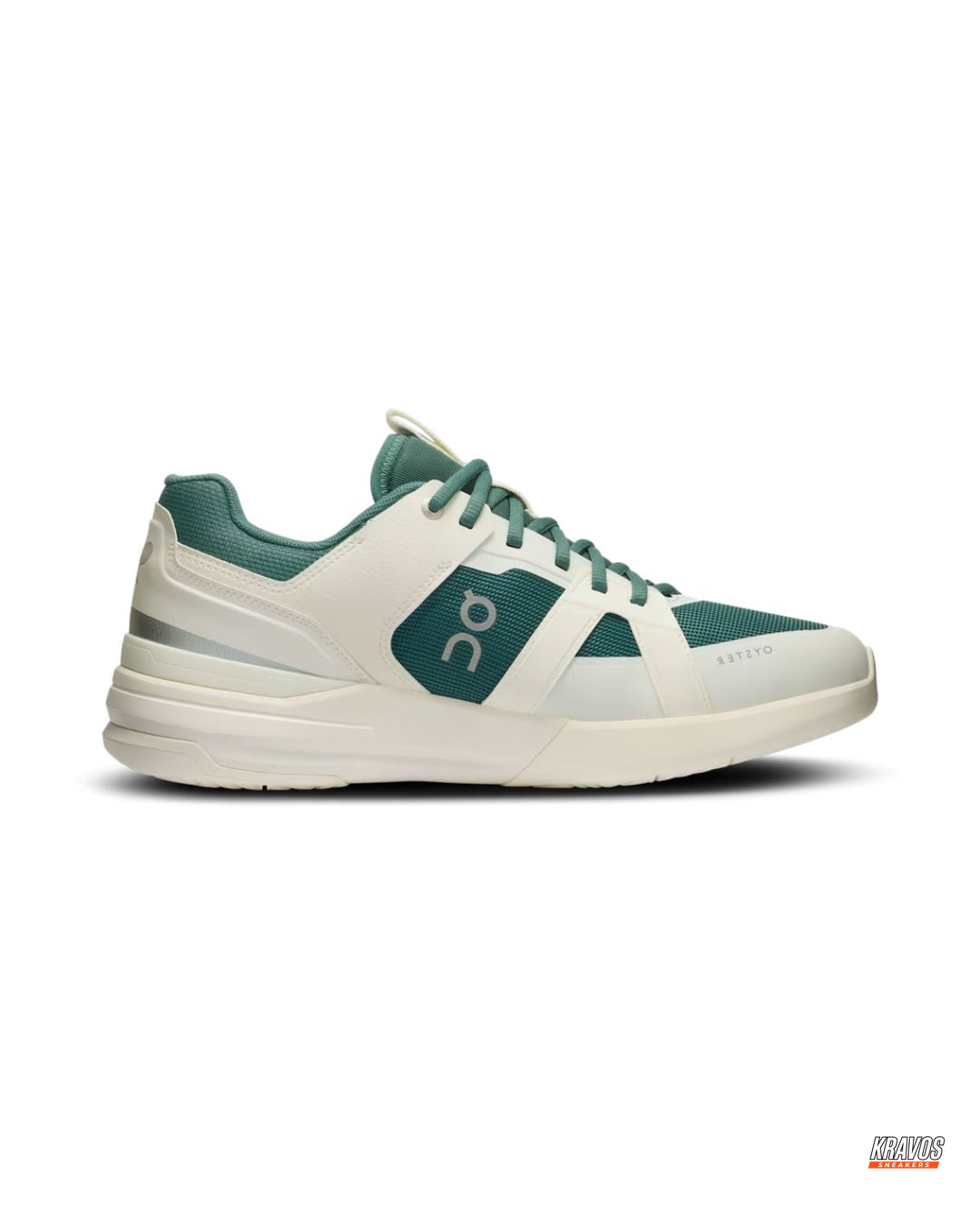 ON Leather Mesh Panelled Tennis Trainer
