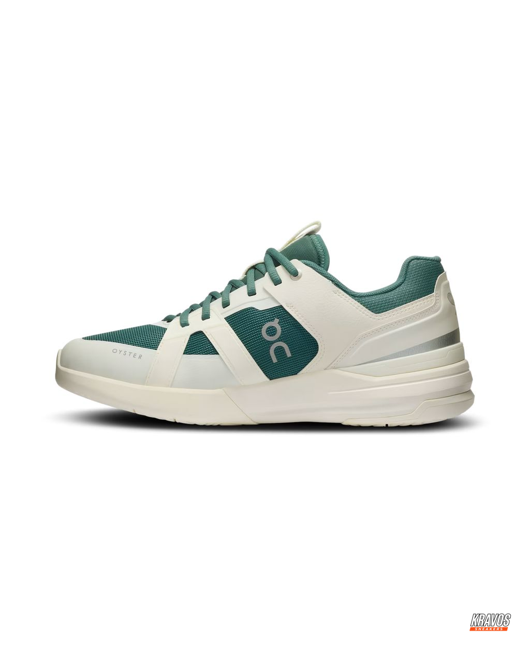 ON Leather Mesh Panelled Tennis Trainer