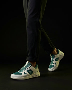 ON Leather Mesh Panelled Tennis Trainer