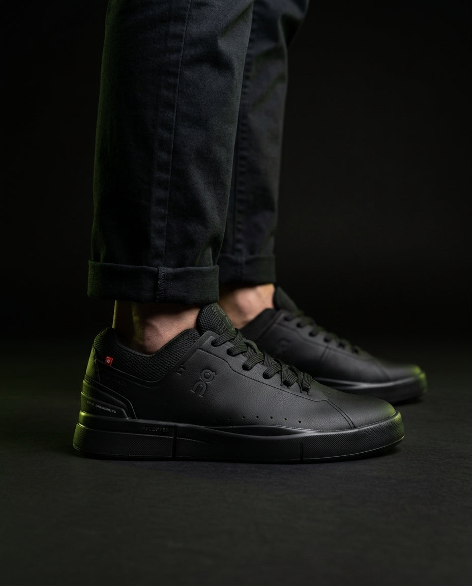 ON Leather Panelled Court Trainer