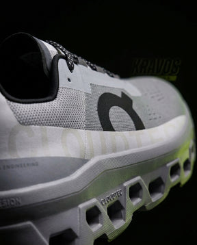 ON Mesh Cutout-Sole Running Trainer Grey White Black