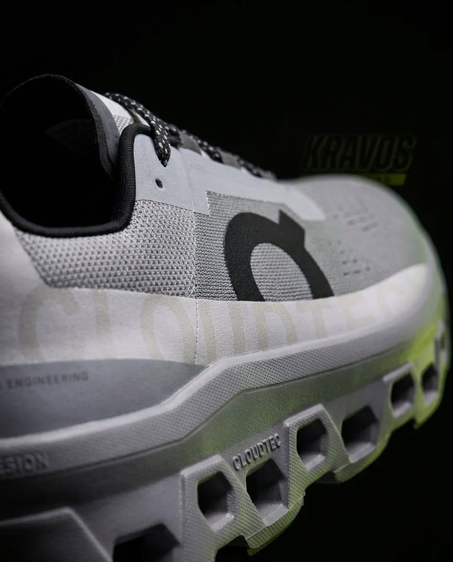 ON Mesh Cutout-Sole Running Trainer Grey White Black