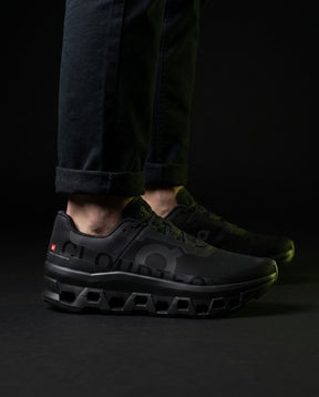 ON Mesh Cutout Sole Running Trainer Triple Black