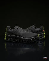 ON Mesh Cutout Sole Running Trainer Triple Black