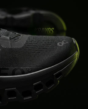 ON Mesh Cutout Sole Running Trainer Triple Black