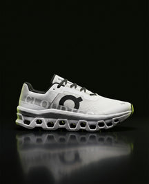 ON Mesh Cutout Sole Running Trainer White Black
