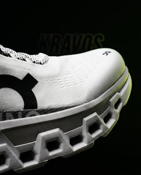 ON Mesh Honeycomb-Sole Cushioned Runner White Black