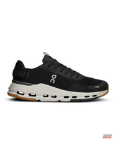 ON Mesh Layered Cushioned Trainer Black White Gum #blackwhitegum
