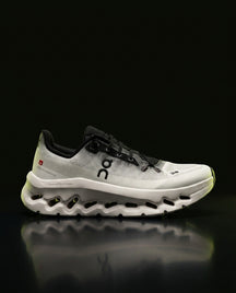 ON Mesh Perforated Cushioned Running Trainer White Black