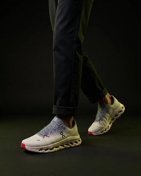 ON Mesh Perforated Sole Running Trainer Grey Cream