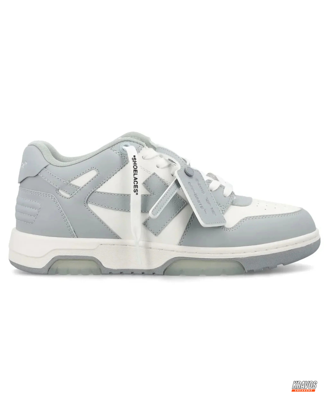 OW Leather Panelled Arrow Trainer