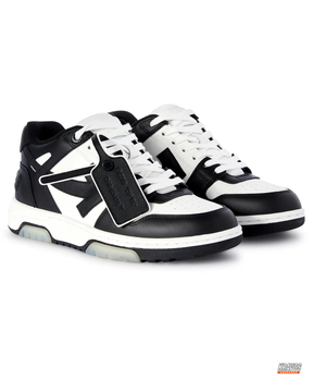 OW Leather Panelled Arrow Trainer