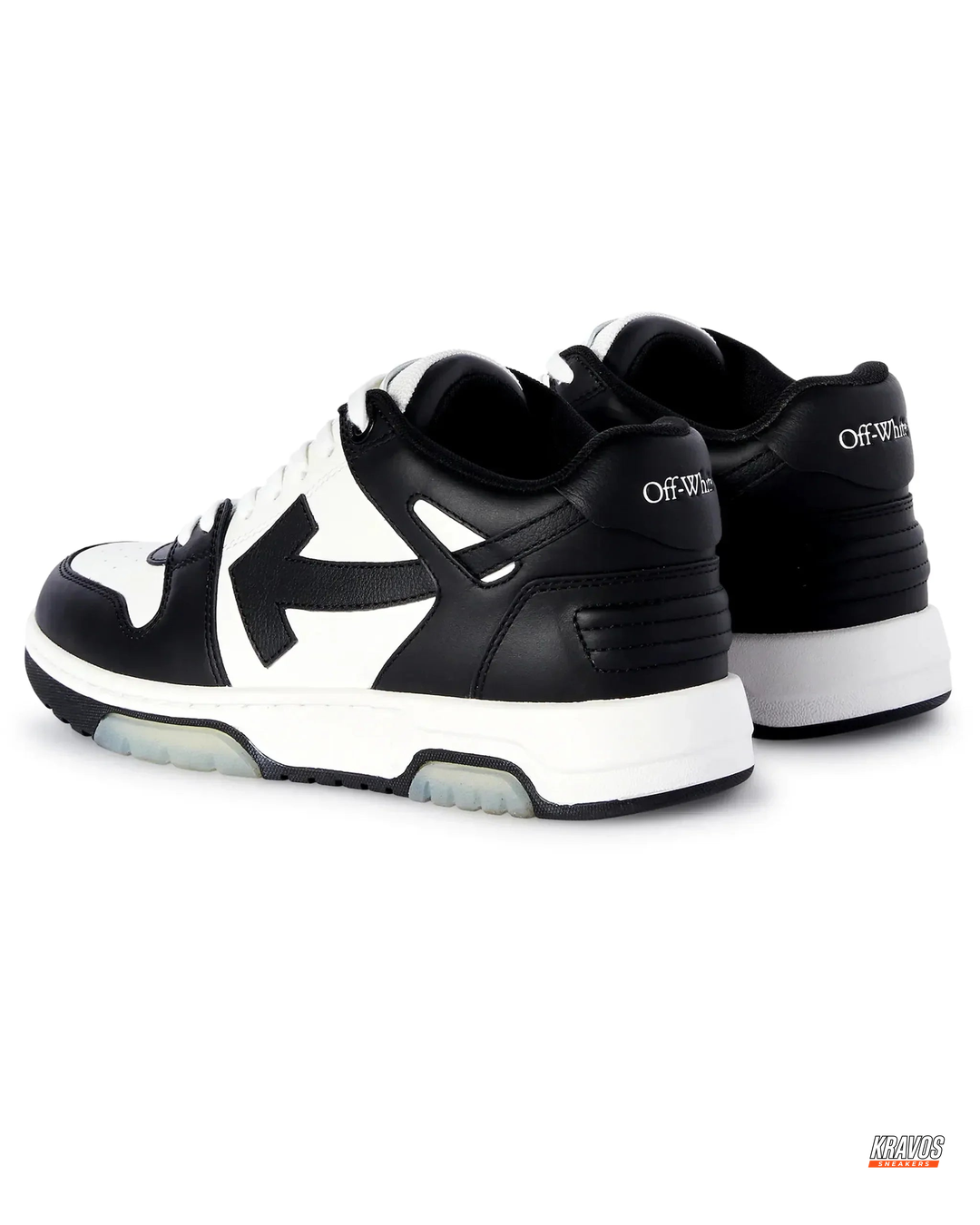OW Leather Panelled Arrow Trainer