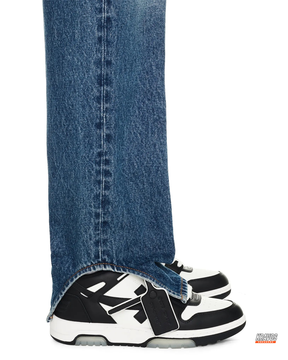 OW Leather Panelled Arrow Trainer
