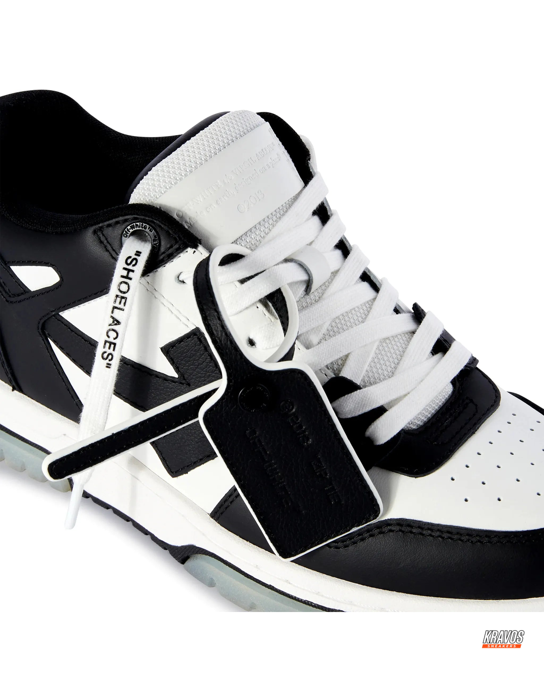 OW Leather Panelled Arrow Trainer