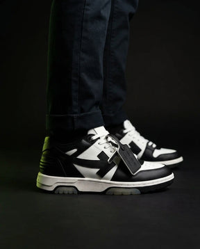 OW Leather Panelled Arrow Trainer