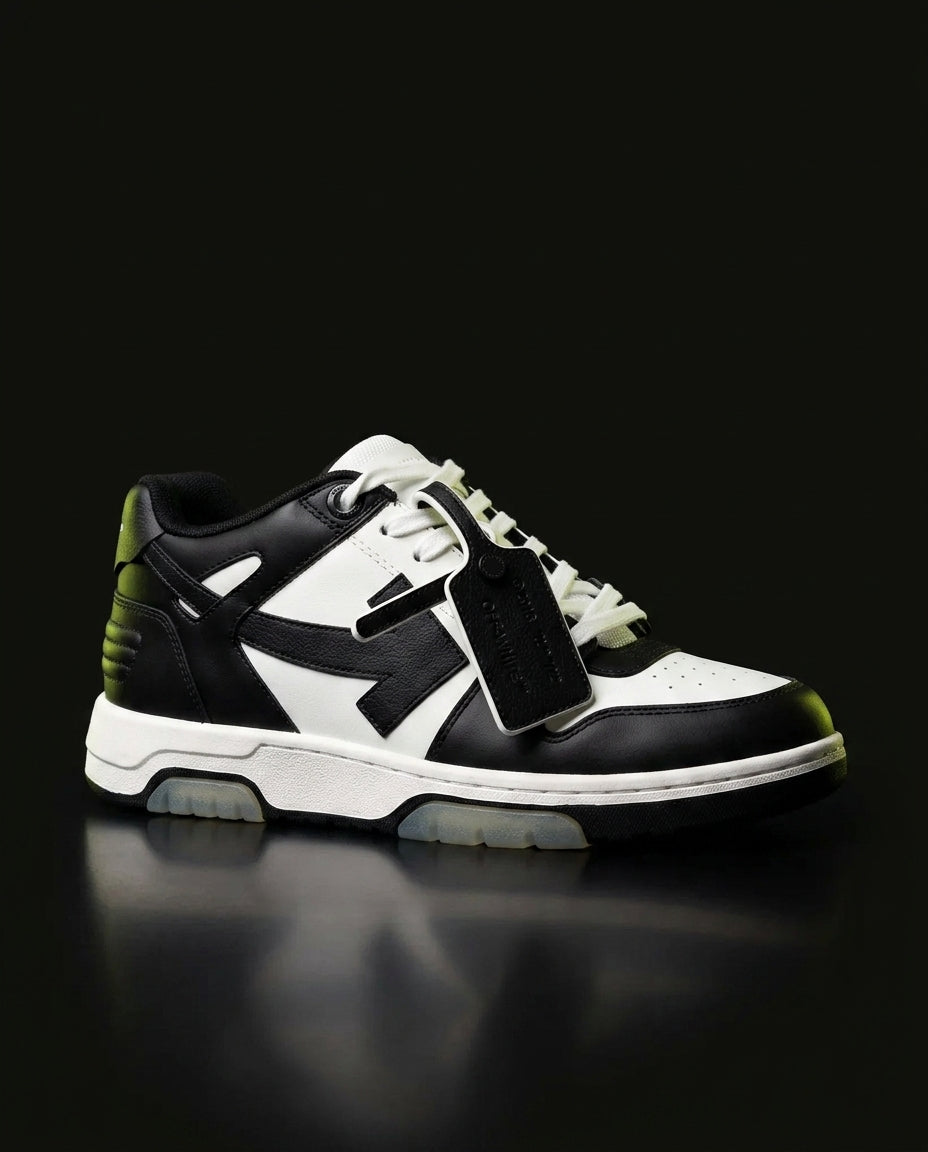 OW Leather Panelled Arrow Trainer