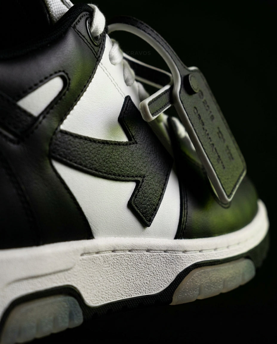 OW Leather Panelled Arrow Trainer
