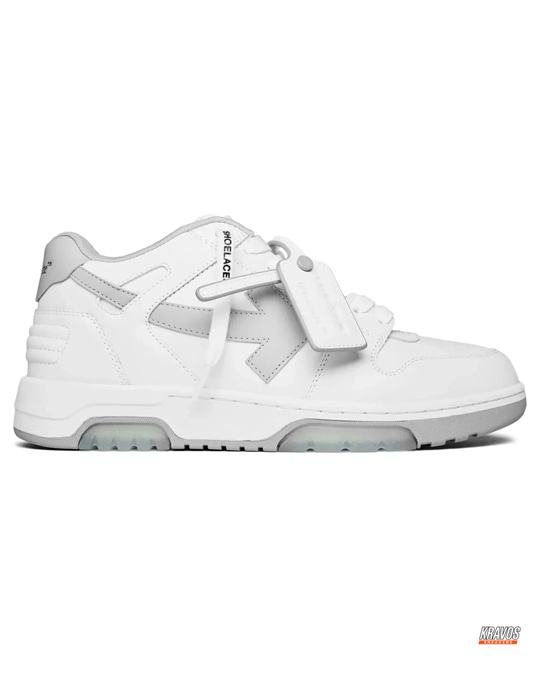 OW Leather Panelled Arrow Trainer