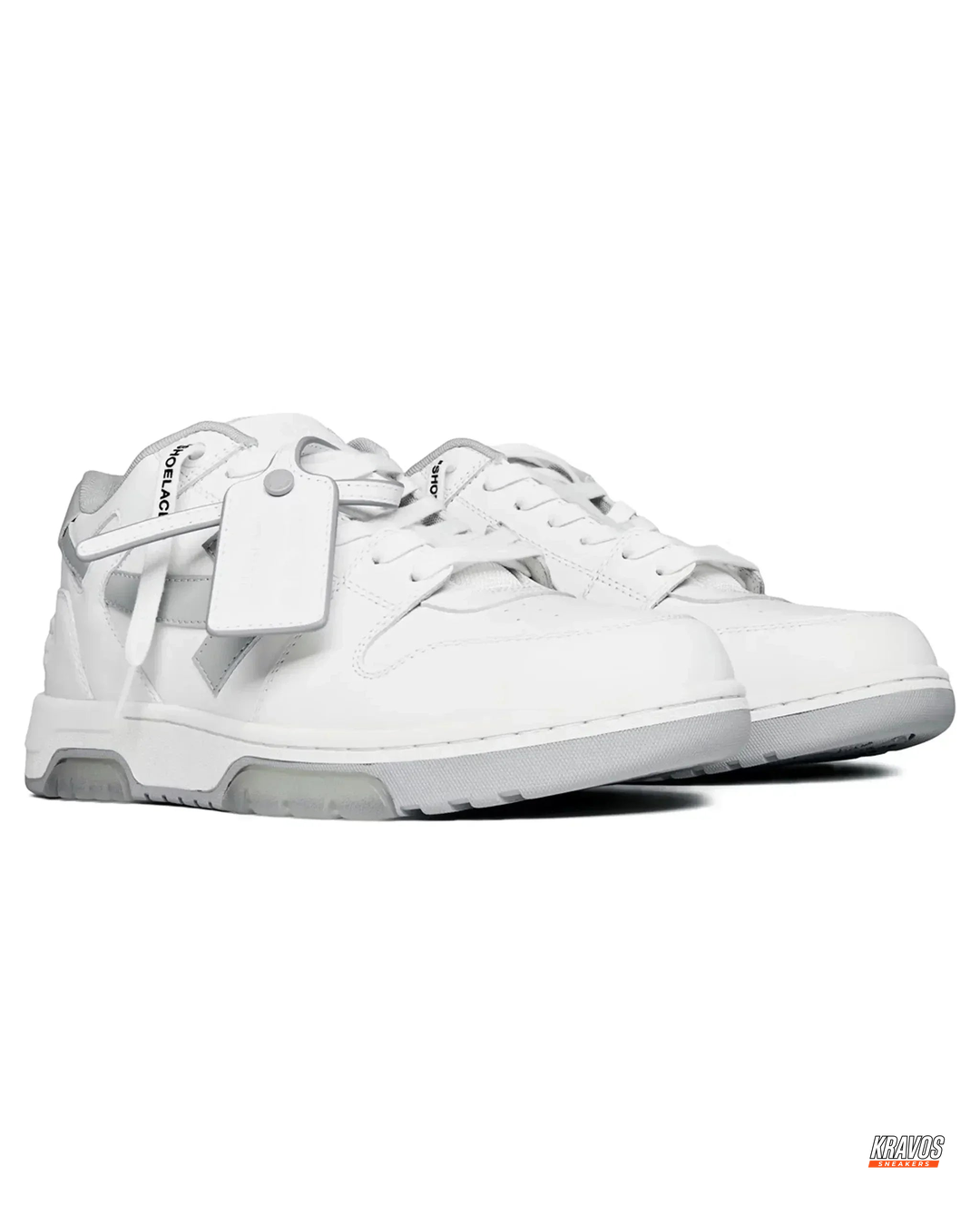OW Leather Panelled Arrow Trainer