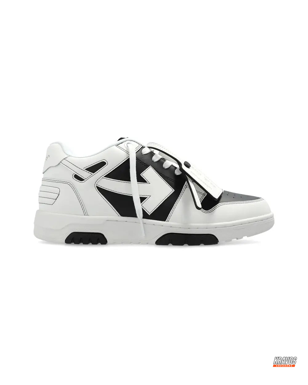 OW Leather Panelled Basketball Trainer