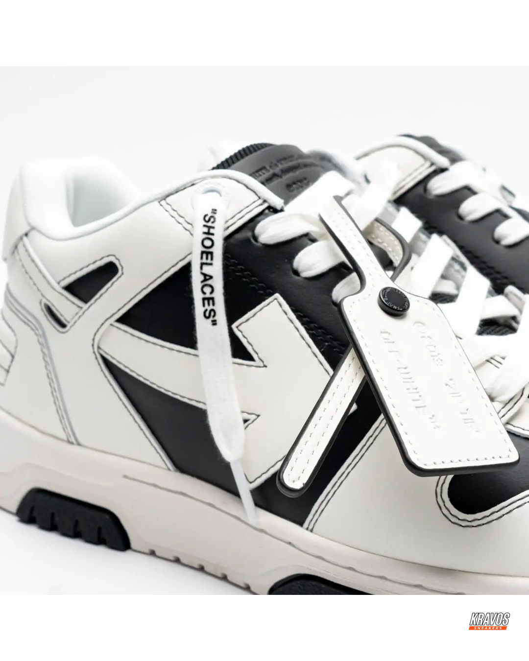OW Leather Panelled Basketball Trainer